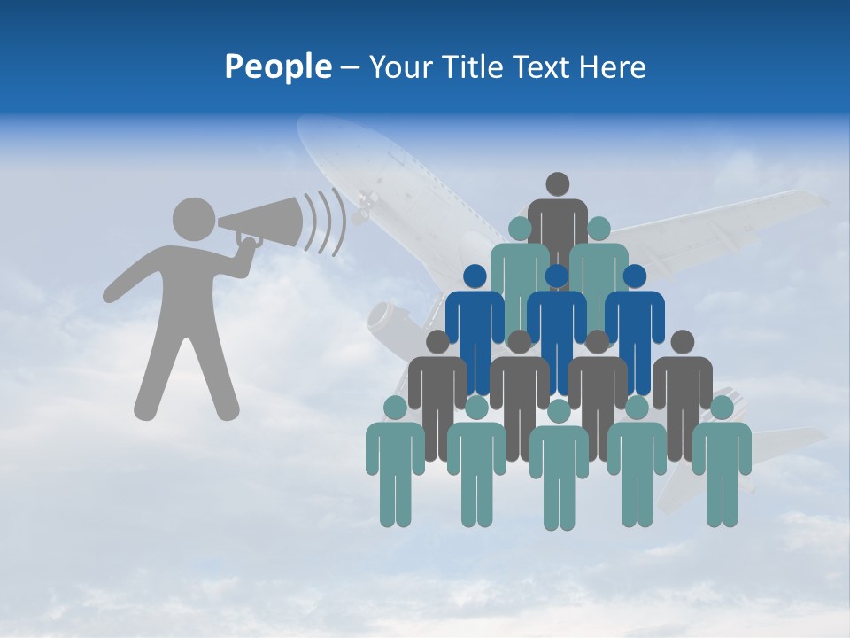 Energy Flight Airline PowerPoint Template