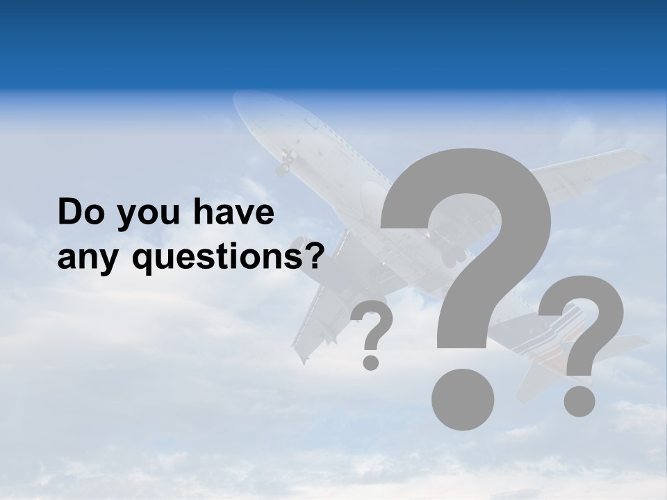 Energy Flight Airline PowerPoint Template