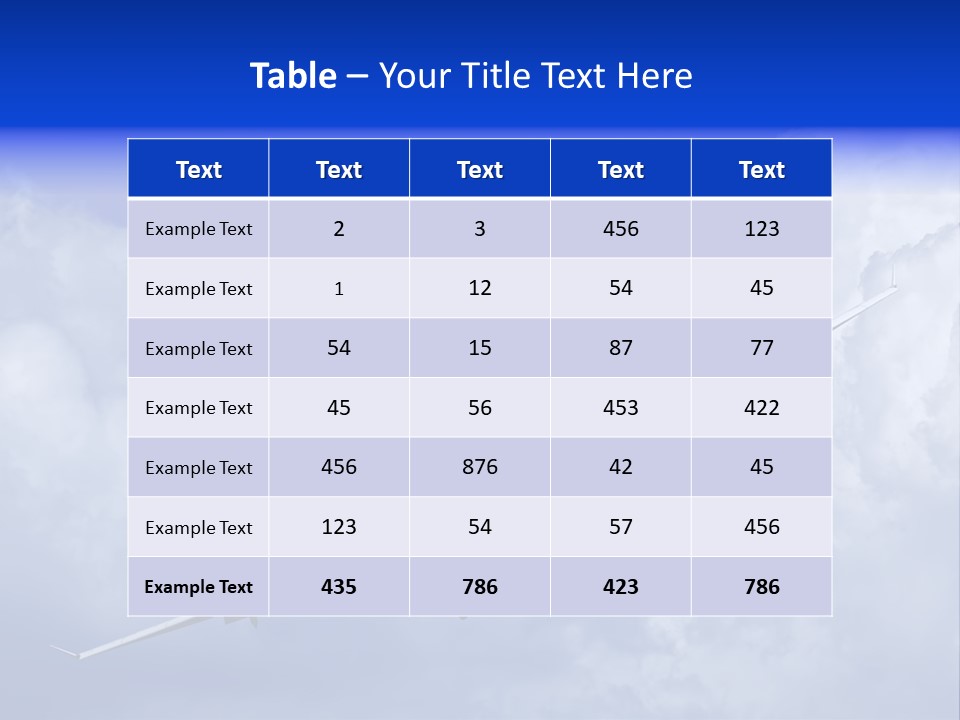 Dawn White Sky PowerPoint Template