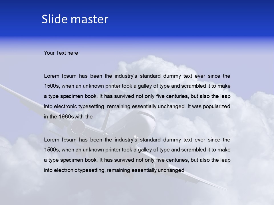 Clouds Morning Water PowerPoint Template