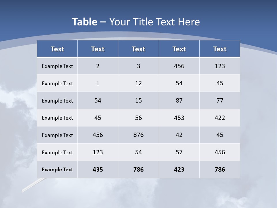 Air View Infinity PowerPoint Template