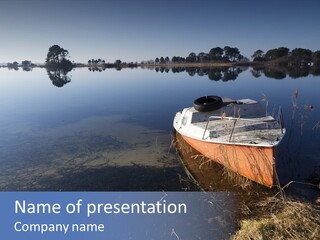 Nature Lac Paysage PowerPoint Template