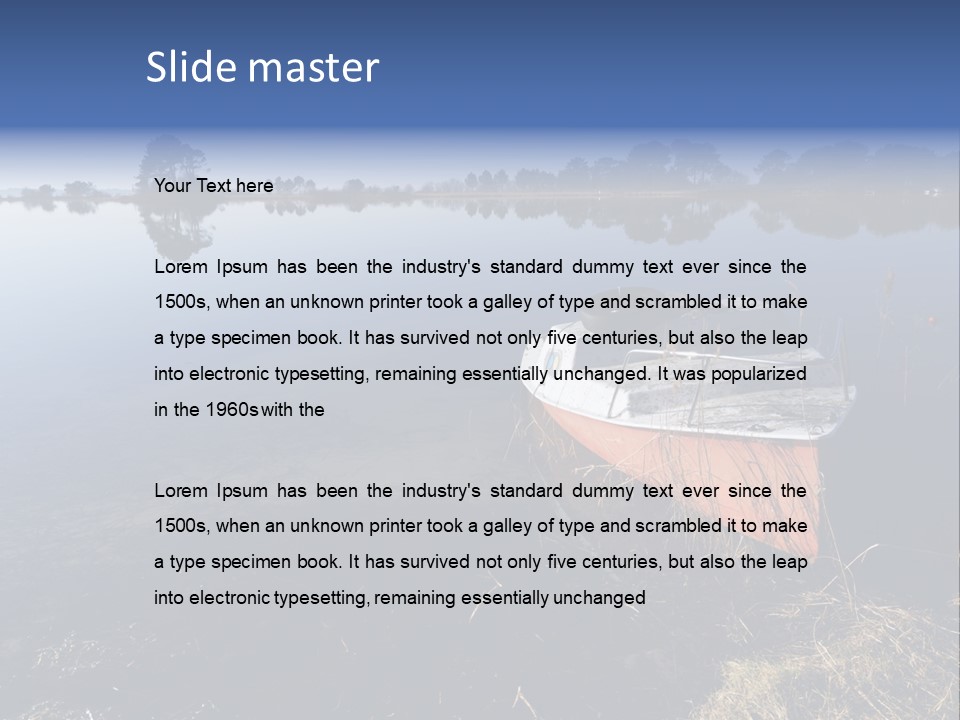 Nature Lac Paysage PowerPoint Template