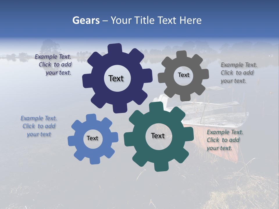 Nature Lac Paysage PowerPoint Template