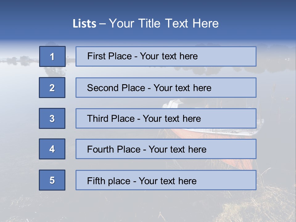 Nature Lac Paysage PowerPoint Template
