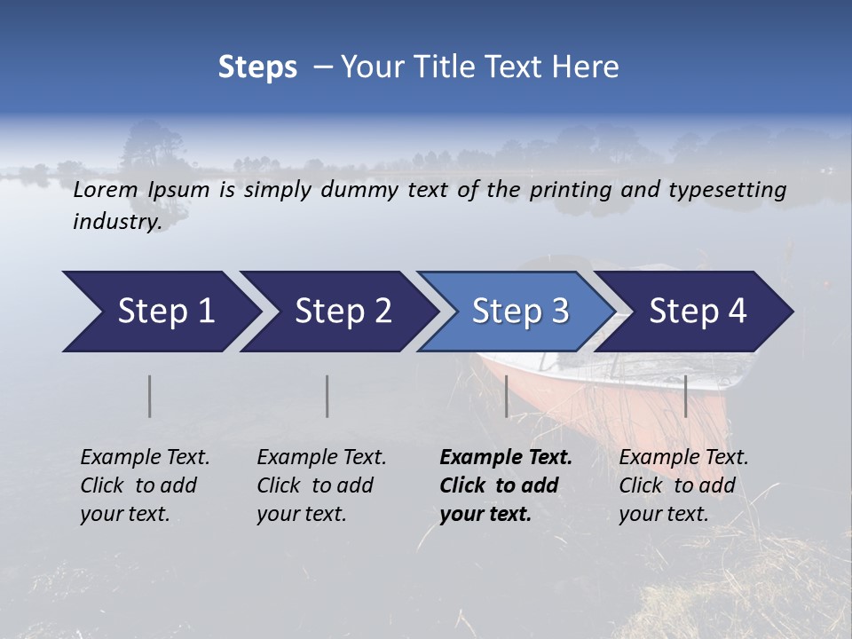 Nature Lac Paysage PowerPoint Template