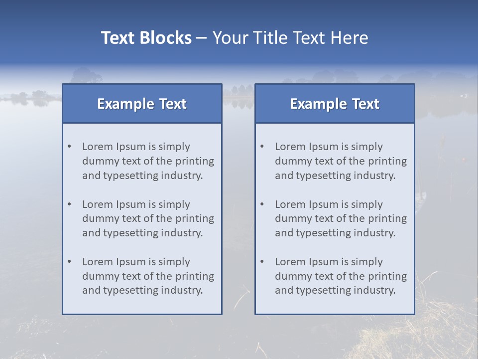 Nature Lac Paysage PowerPoint Template