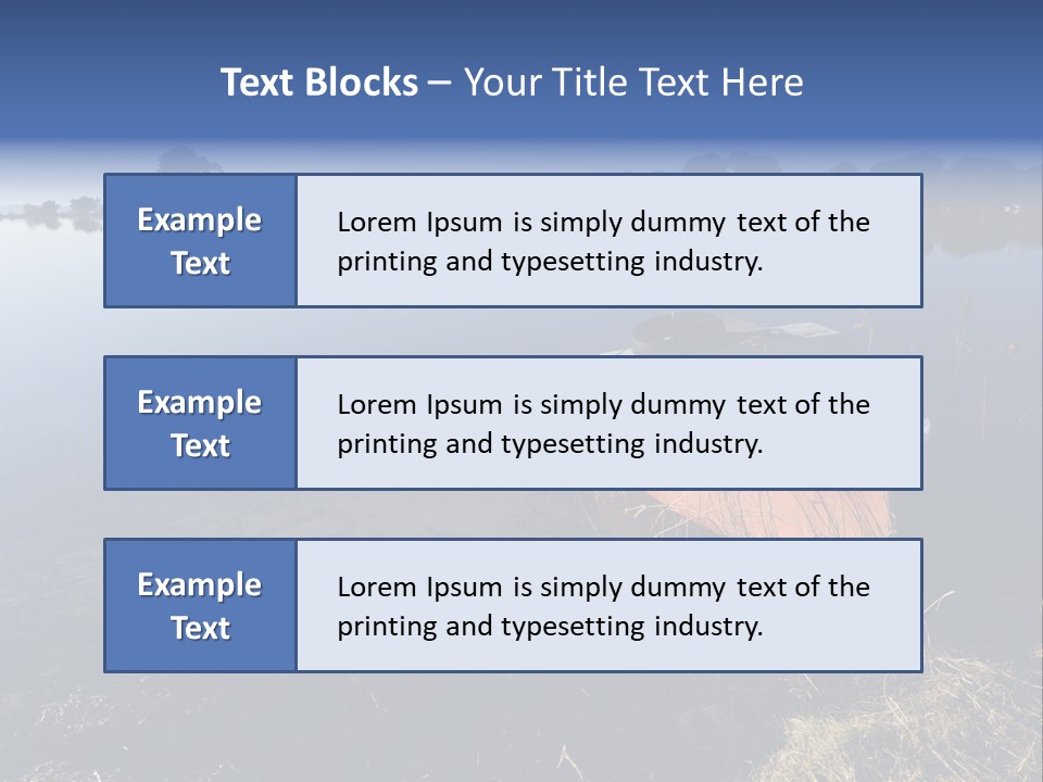 Nature Lac Paysage PowerPoint Template