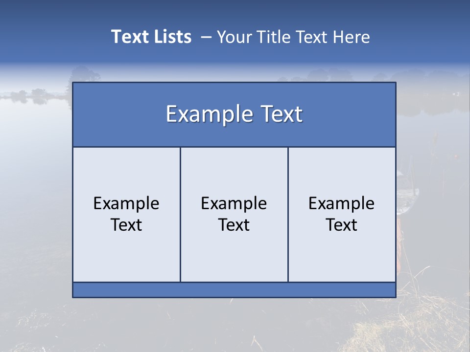 Nature Lac Paysage PowerPoint Template