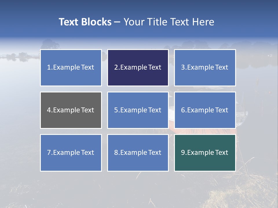 Nature Lac Paysage PowerPoint Template