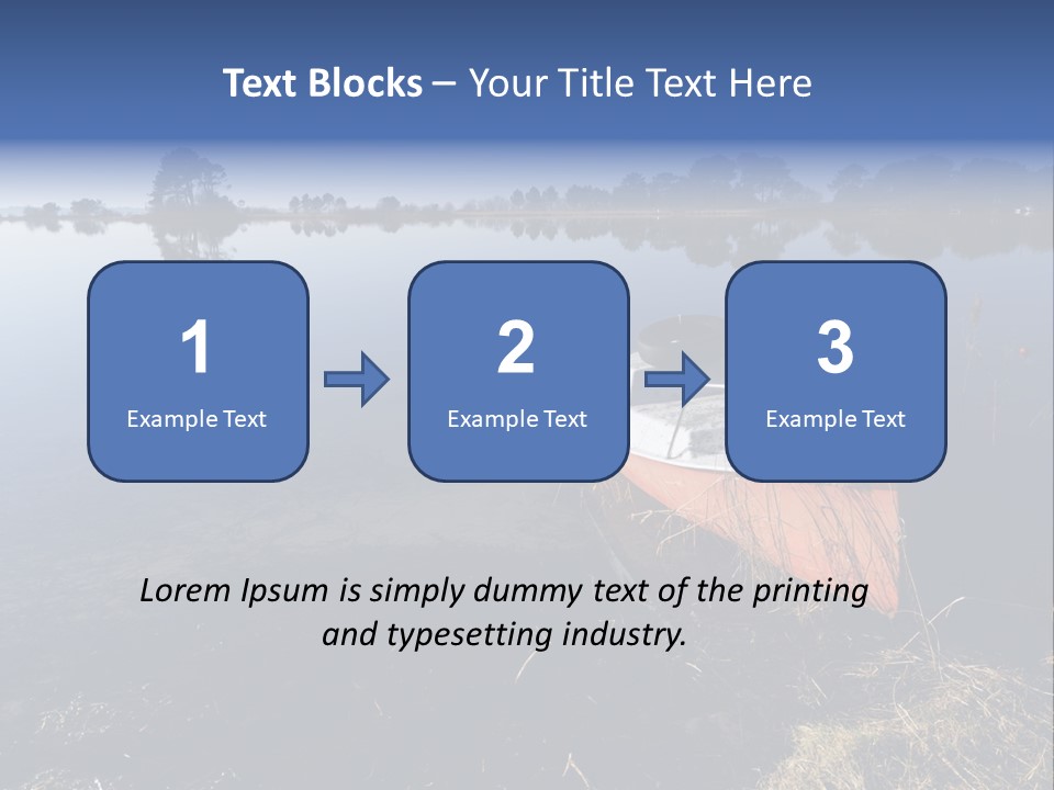 Nature Lac Paysage PowerPoint Template