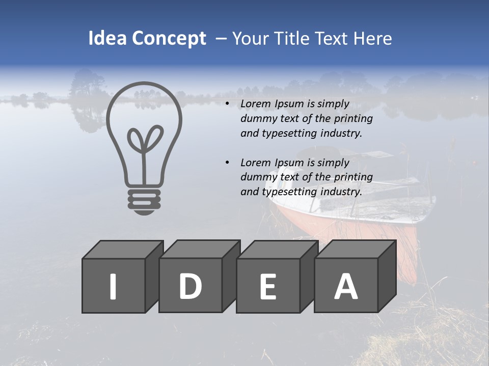 Nature Lac Paysage PowerPoint Template