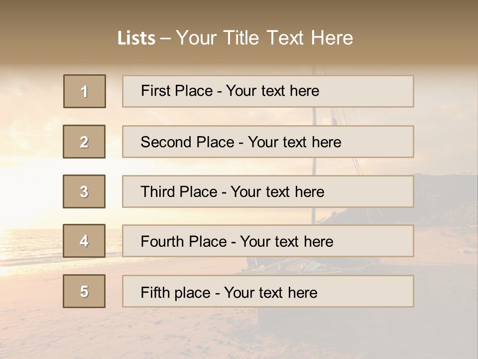 Mer Chaud Madagascar PowerPoint Template