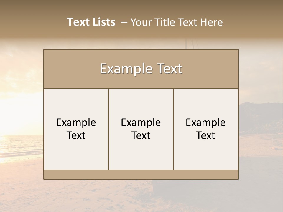 Mer Chaud Madagascar PowerPoint Template