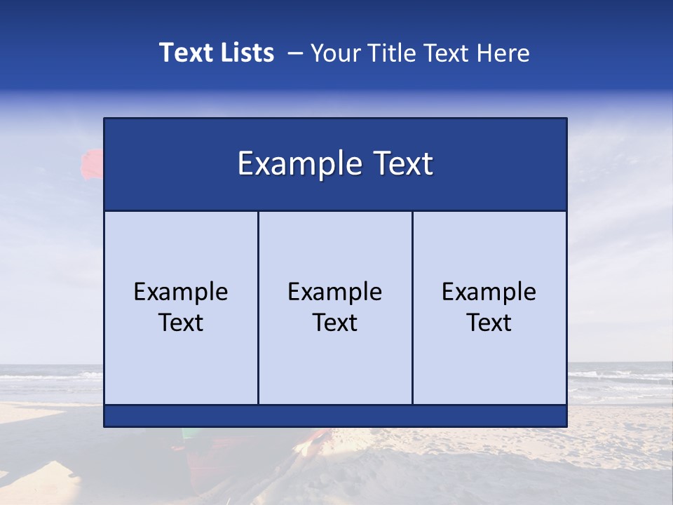 Ostsee Polen Muscheln PowerPoint Template