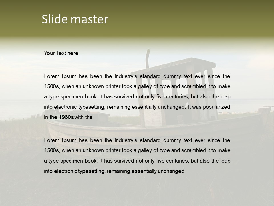 Meer Landschaft Nord PowerPoint Template