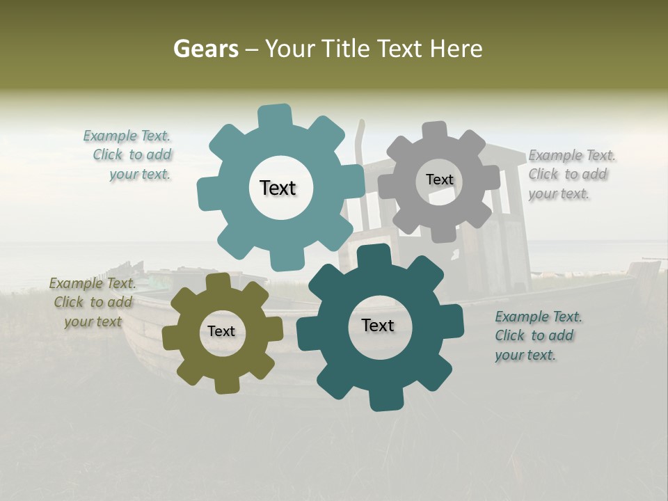 Meer Landschaft Nord PowerPoint Template