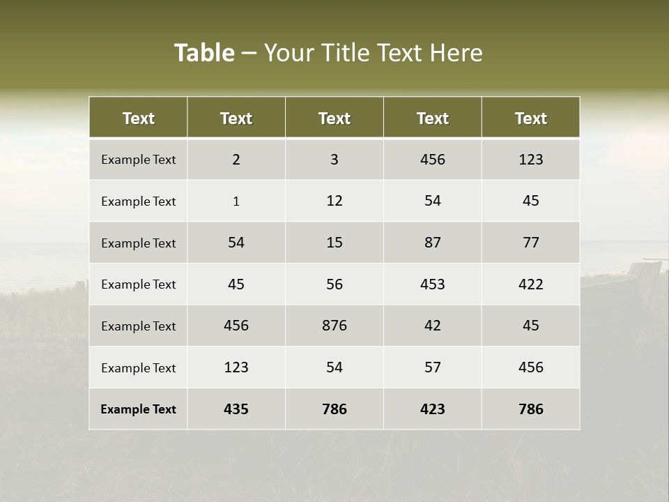 Meer Landschaft Nord PowerPoint Template