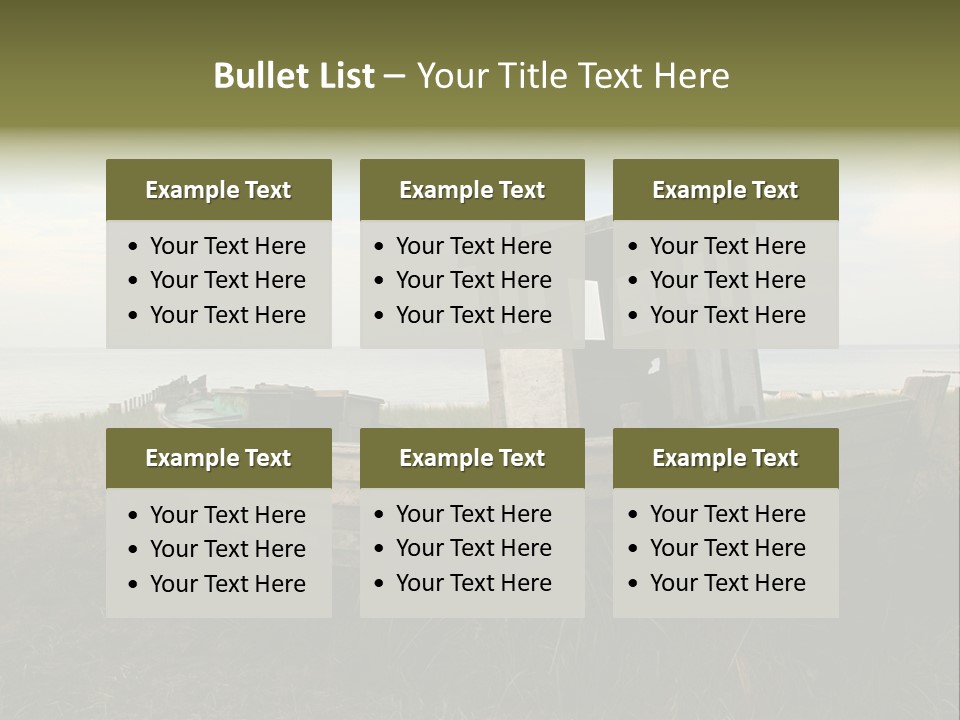 Meer Landschaft Nord PowerPoint Template