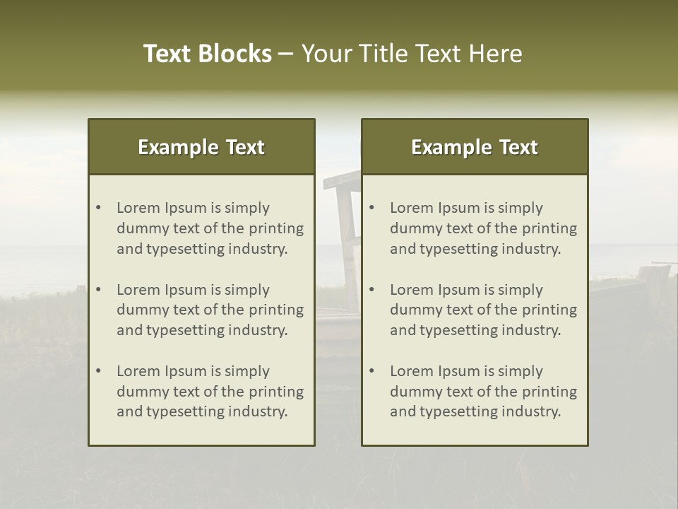 Meer Landschaft Nord PowerPoint Template