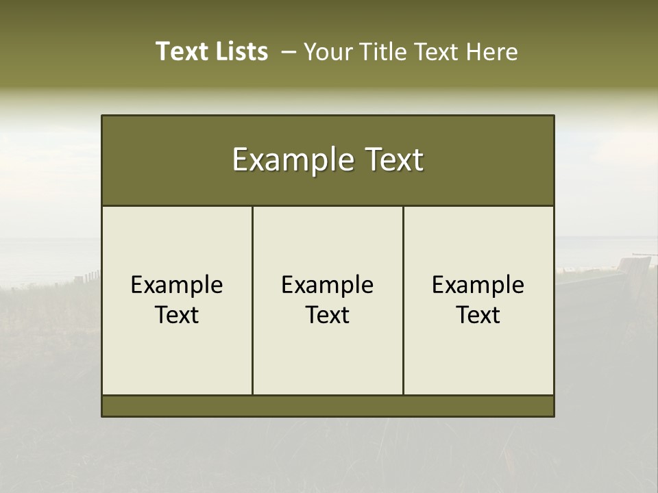 Meer Landschaft Nord PowerPoint Template