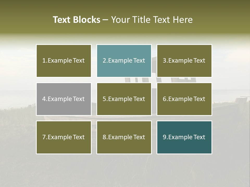 Meer Landschaft Nord PowerPoint Template