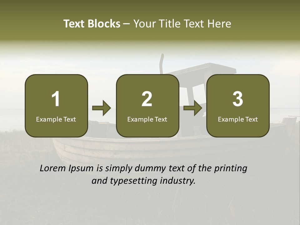 Meer Landschaft Nord PowerPoint Template