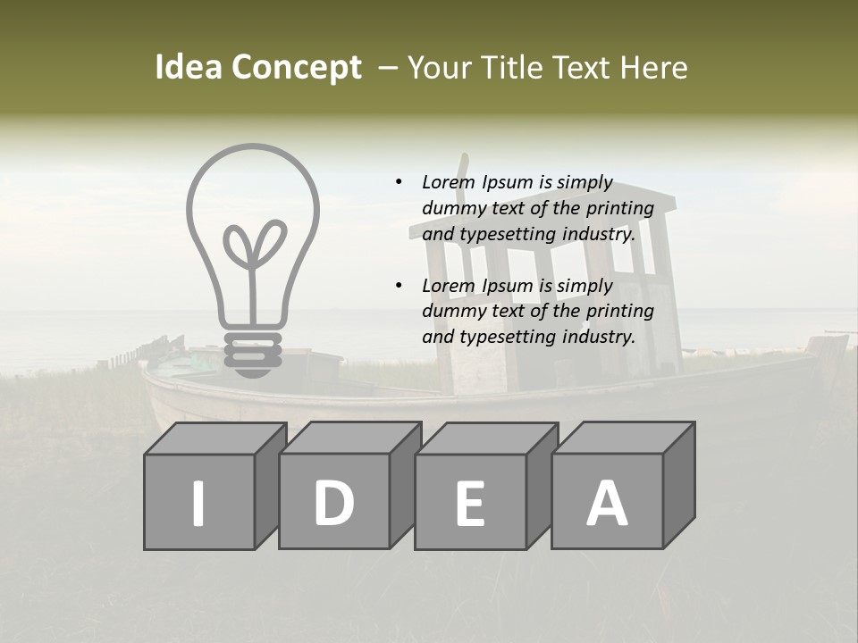 Meer Landschaft Nord PowerPoint Template