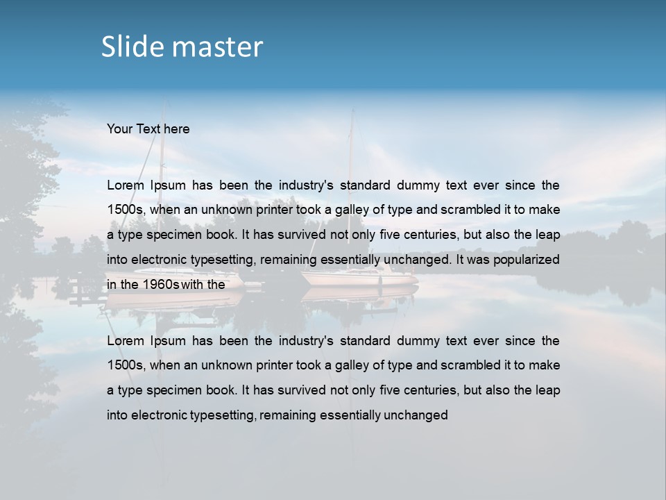 Scenics Water Lake PowerPoint Template