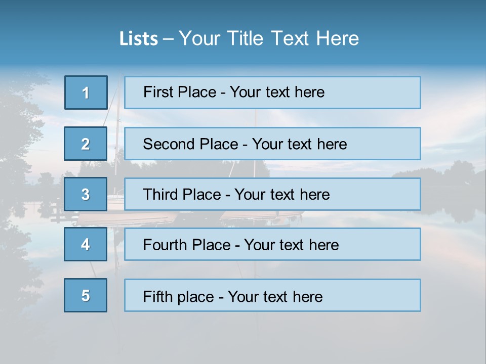 Scenics Water Lake PowerPoint Template