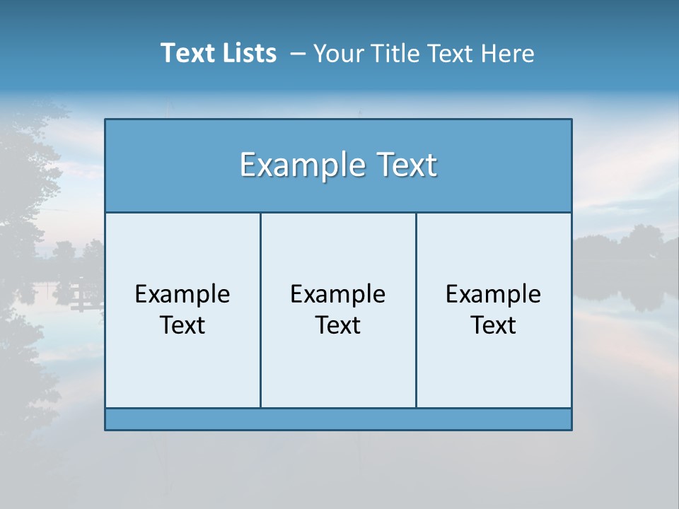 Scenics Water Lake PowerPoint Template