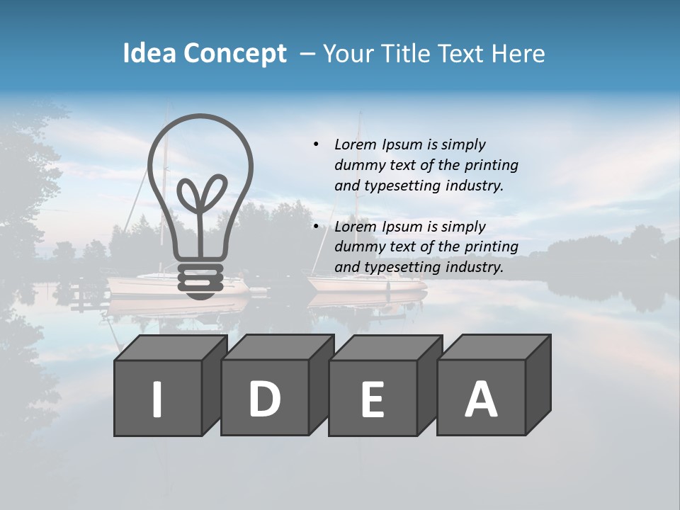 Scenics Water Lake PowerPoint Template