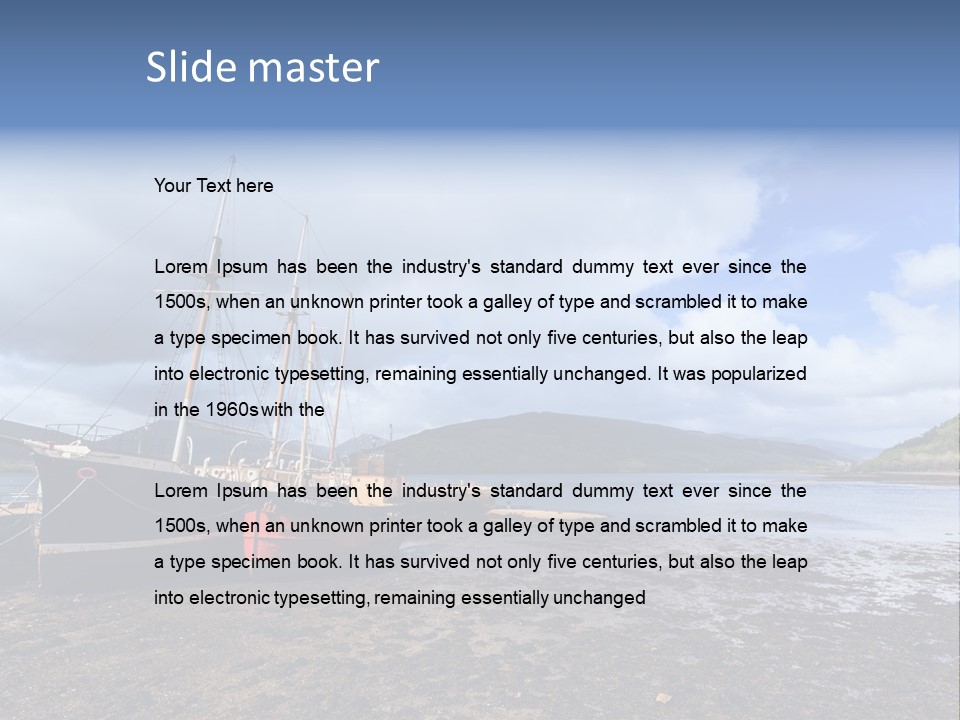 Outdoor Landscape Cloudscape PowerPoint Template