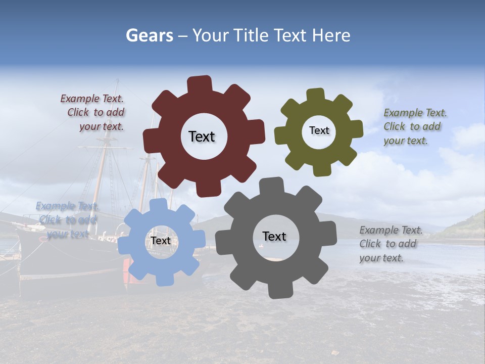 Outdoor Landscape Cloudscape PowerPoint Template