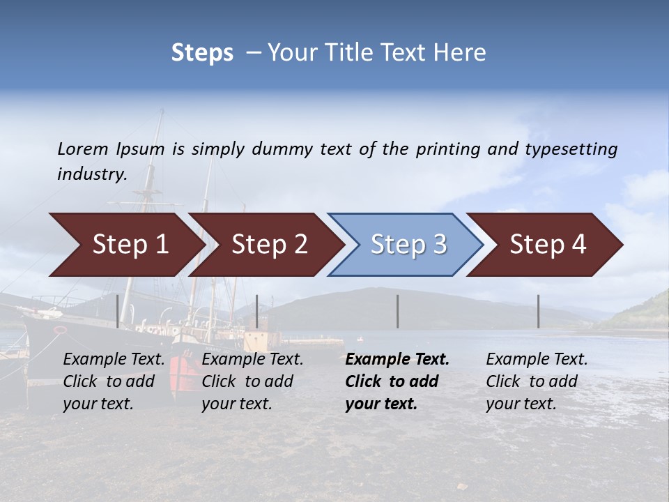 Outdoor Landscape Cloudscape PowerPoint Template