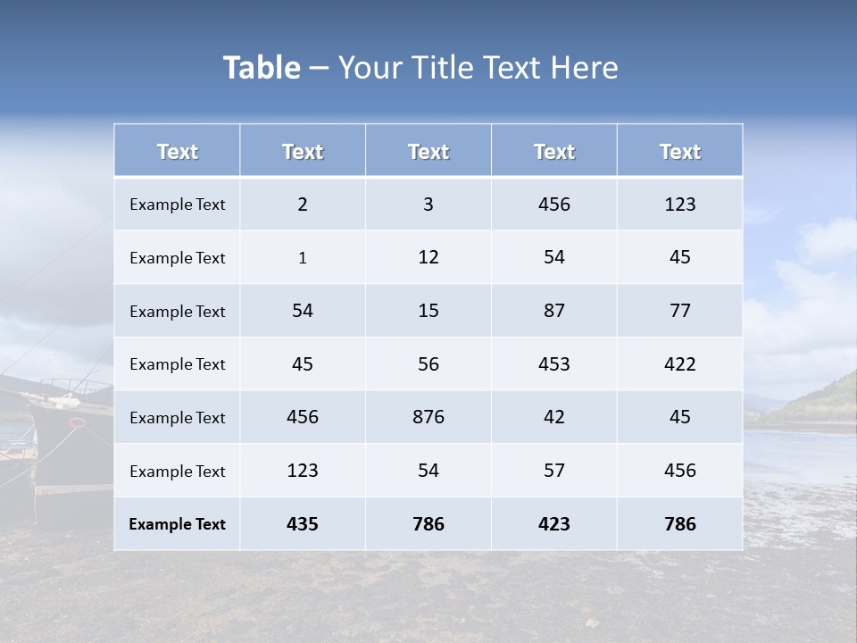 Outdoor Landscape Cloudscape PowerPoint Template