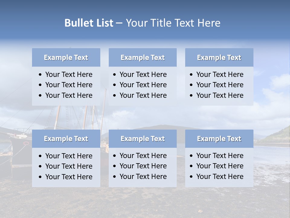 Outdoor Landscape Cloudscape PowerPoint Template