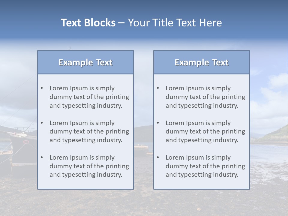 Outdoor Landscape Cloudscape PowerPoint Template