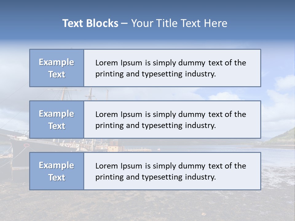 Outdoor Landscape Cloudscape PowerPoint Template
