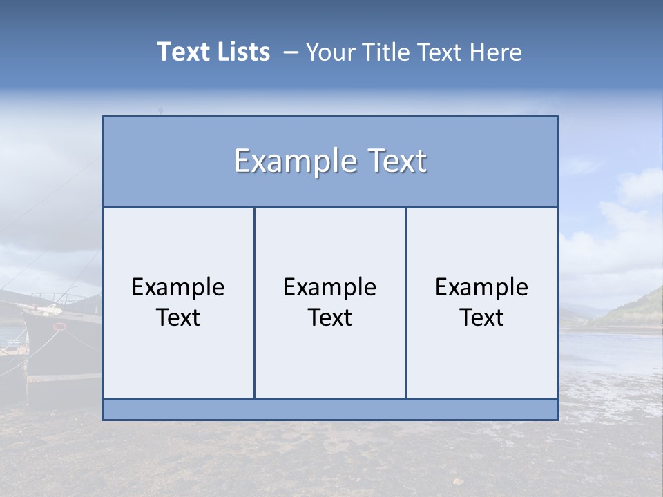 Outdoor Landscape Cloudscape PowerPoint Template