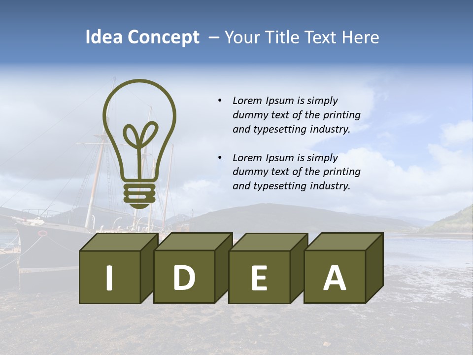 Outdoor Landscape Cloudscape PowerPoint Template