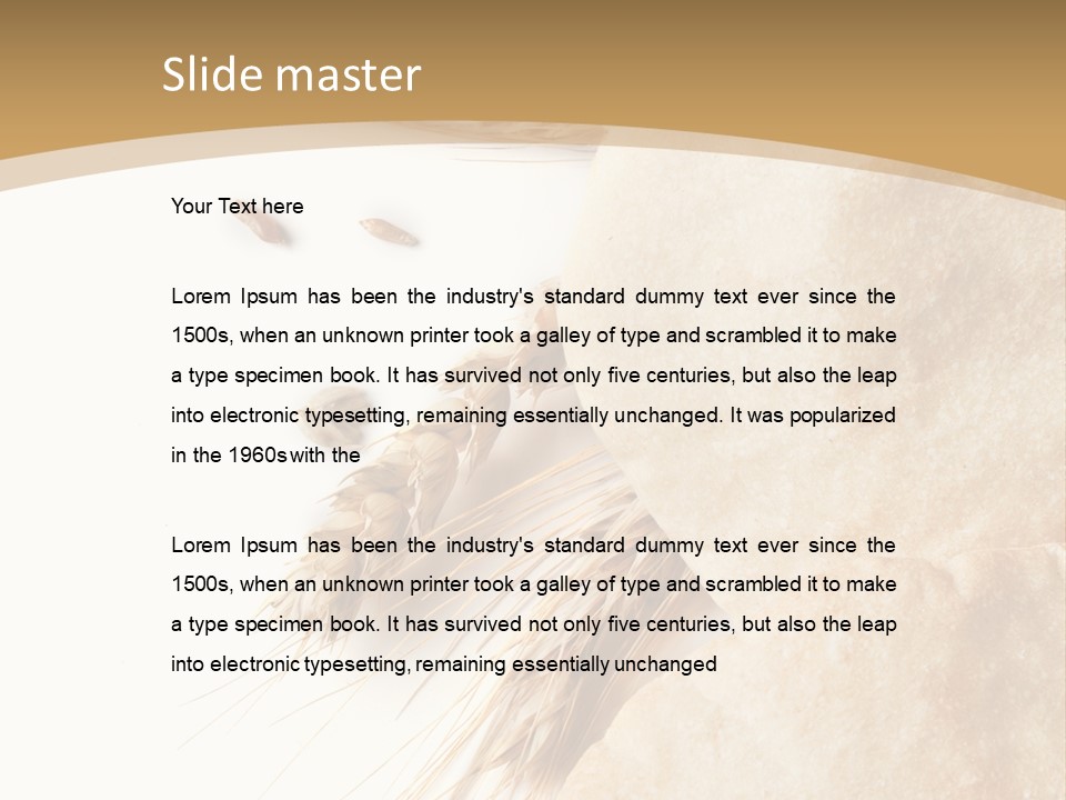 Food Goods Rye PowerPoint Template