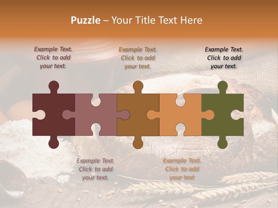 Flour Egg Gourmet PowerPoint Template