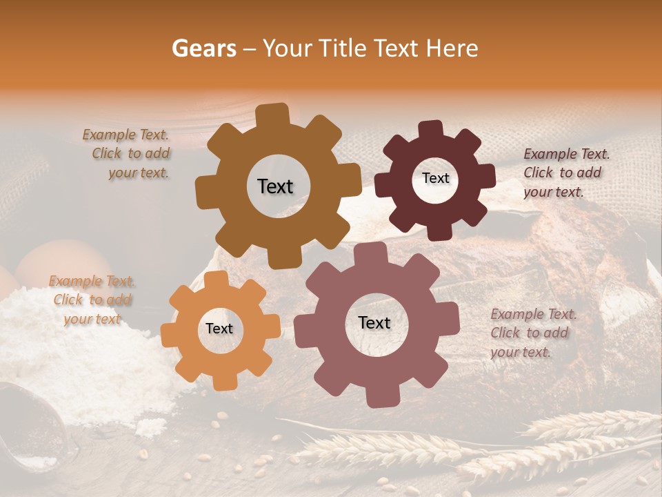 Flour Egg Gourmet PowerPoint Template