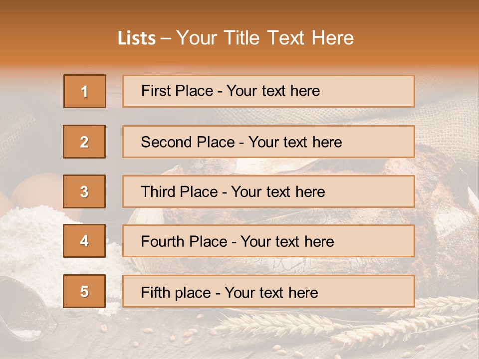 Flour Egg Gourmet PowerPoint Template