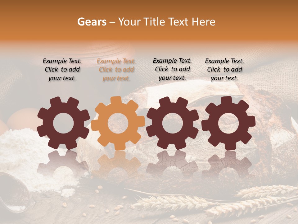 Flour Egg Gourmet PowerPoint Template