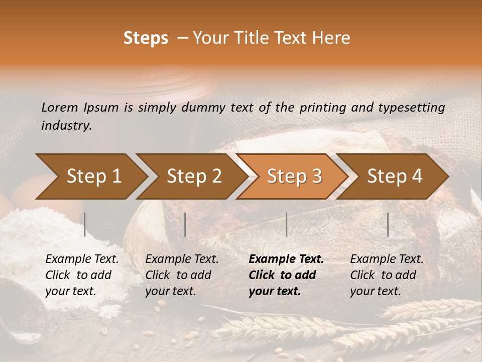 Flour Egg Gourmet PowerPoint Template