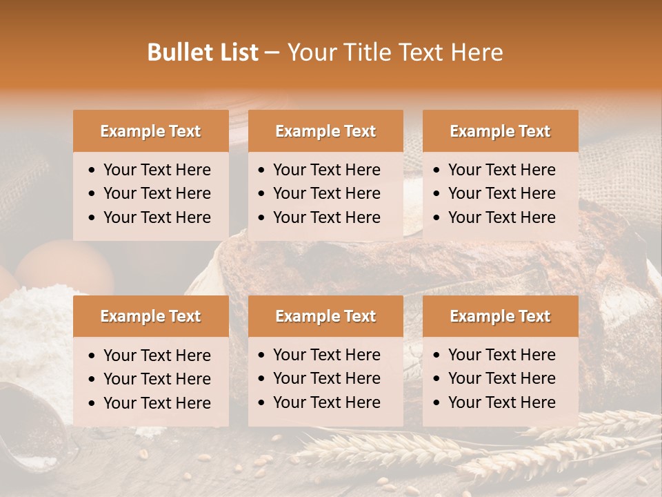 Flour Egg Gourmet PowerPoint Template