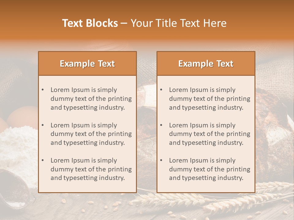 Flour Egg Gourmet PowerPoint Template