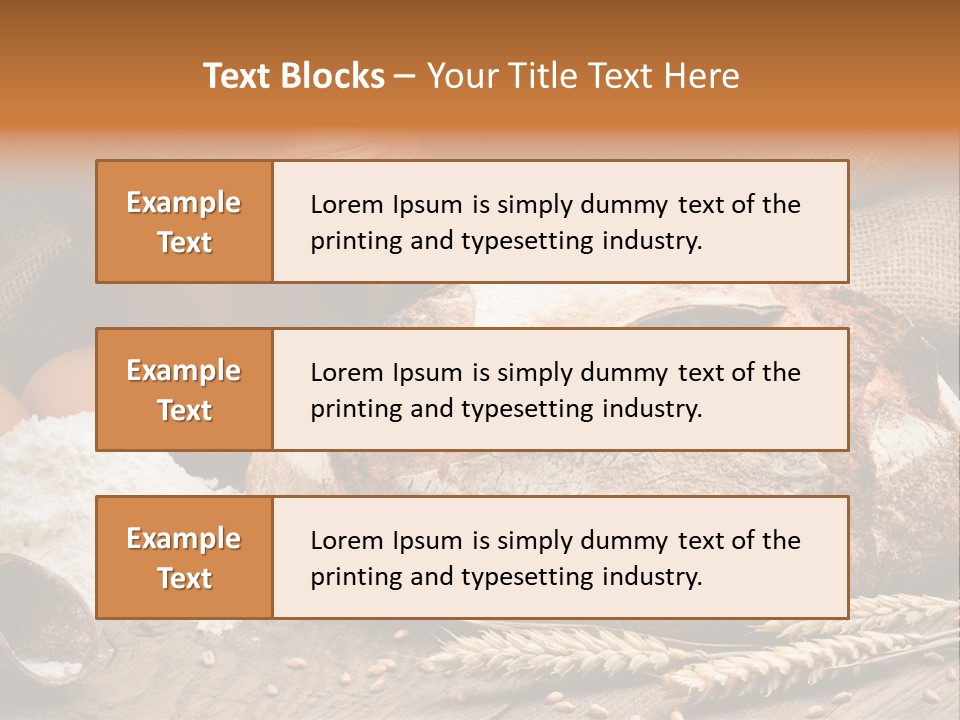 Flour Egg Gourmet PowerPoint Template